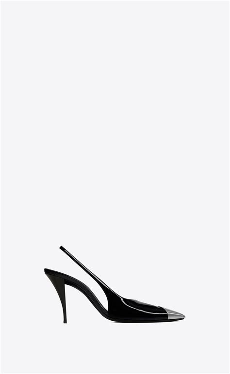 vesper ysl|Vesper slingback pumps in patent leather .